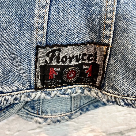 Vintage 90’s Women’s Large Fiorucci Denim Off the Shoulder Fitted Corset Top - Picture 7 of 13